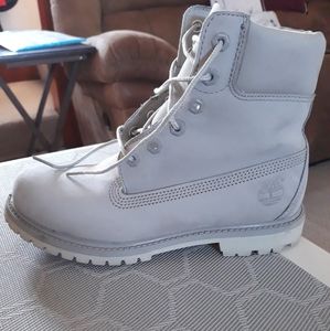 Women's gray timberlands size 8
